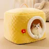 Camas de gato Móveis de inverno New Winter Pet House Dog Soft Kennel Kennel aconchegante dormindo caverna caver