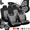 2024 Volledige set Universal Butterfly Car Nieuwe patroon bandenvorm Auto Cover Airbag Safe Truck Van Suv Seat Protecto Accessoires