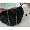 CF Classic Chanellies Quality High Leather Handbag Woven Borse Hardware Hollow Chain Sac 23S MALLETS DE SHOPES