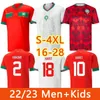 Lions de l'Atlas Morocco Jerseys 22/23 Home and Away Jersey Amrabat Azzouzi Mazraoui Achraf Ismael Player Version kids Jersey