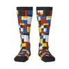 Calzini maschili Mondrian Blocks de Stijl Modern Art Men Women Neorty Novety Novelty Summer Autumn Inverno Regalo inverno