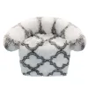 Houses Fashion new cat's nest plush dog's nest sofa cat's nest warm pet blanket dog mat plaid model cat's nest