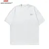 Erkek Tişörtleri Kısa Kollu Tişört Yaz Yumuşak Pamuk Gevşek Büyük Boyut Marka Markası Baskılı Sokak Trendi Yarım Kollu T-Shirt Siyah Üst