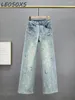 Женские джинсы винтажная вышиваемая вышиваем