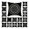Travesseiro geométrico de luxo preto tampa de estojo de luxo para casa travesseiros decorativos para sofá -cama carro 45 nórdicos