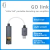 Converter Ifi Go Link draagbare USB gebalanceerde DAC -hoofdtelefoonversterker Dongle Dynamisch bereik Verbetering Totale harmonische vervorming Decoder