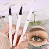 Eyeliner su geçirmez sıvı eyeliner kadınlar için Korece Makyaj hızlı kuru ultra ince siyah göz astarı uzun son alt kirpik kalemi kozmetik