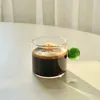 Tubllers 110 ml kubka espresso mini domowy szklany rączka kawa herbata sos stekowy sok sok do stolika dekoracja h240506