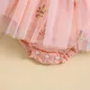 Robes de fille Baby Baby Girl Vêtements roberie d'été Fleur Broidered Mesh Tulle Rober Robe Sweet Triangle-Bottom Jumps avec bandeau