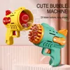 Toys Toys Kids Rocket Bubble Blower Gun 29/23 trous Machine Bubble Machine Soap Bubbles Toys for Children Girls Boys Outdoor Games Garde