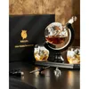 Whiskey Globe Decanter Set with 7 Color RGB Light 304 Oz 2 Glasses Unique Birthday Gifts for Men Dad Father 240429