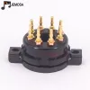 Verstärker CMC Bakelite 8Pin Rohr Socket Gold plattiert für KT88 EL34 5AR4 6L6 6CA7 6SL7 6SN7 Elektronenrohr HiFi Audio Vakuumrohrverstärker