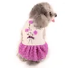 Ubrania z odzieżą dla psa jesienna wiosna zima ubrania kot Chihuahua Yorkie Puppy spódnica pudle pomeranian schnauzer Costume