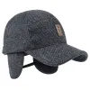 Chapeaux en tricot en laine de softball avec protection de l'oreille Men de base de base de papa chaud et épaississeur épaissis des infractions à l'oreille