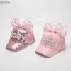 Kappenhüte Deep Summer Hut Girl Baseball Hut Schnappback Sonnenschand Outdoor Mode Schmetterlings Reise Sonnenhut Kinder Gorros Pink Wx