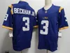 LSU Tigers Custom Football Jersey NCAA College Jefferson Beckham Jr. Daniels Mathieu Burrow, Custom Any Name Message Us