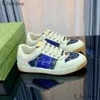 G Designer Sneakers dames mans screener sneakers schoenen kristal dames trainer sneaker topmerk gestreepte mode retro vuil lederen heren 599