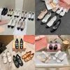 Luxe Miui Paris Casual Shoes Ballet Designer Dansschoenen Lederen muilezels Dress Shoe Ballerina's MM Platform Bowknot Sandasingle Shoe plat Sandalen Slipper Maat 35-40