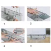 Pièges whdz rat trap Squirrel Heavy Duty Metal Human Humane Live Bait Vermin Cage Cage Cage