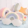 Candy Rainbow Lucky Cloud Star Moon Plush Colorful Crown Memeor CUSHION SOFA Hemdekoration Kast 240426