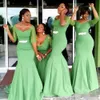 Vestidos africanos de namorada mais 2020 decote de tamanho de dama de honra 1/2 mangas curtas lantejoulas da dama de honra do país convidado de casamento de casamento