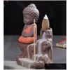 Lampade di fragranze creative Buddha Backflow Censer Censer fatto a mano in ceramica a mano Buddhist Buddhist Burner Burner Delivery Delivery Delivery Home Garden Decor Dhofy Dhofy