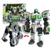 Andra leksaker Mini Force Wild Power Transformation Robot Lion/Elephant/Crocodile Toy Action Diagram Mini Force X Transform Dinosaur Toyl240502