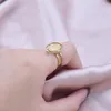 Кластерные кольца 2024 тонкая полированная овальная скручиваемая кольца