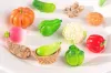 Miniatures 100pcs 3D Fruits Resin Cabochon Kawaii Simulation Fruit Vegetable Basket DIY Scrapbooking Jewelry Charms Accessories