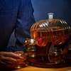 Whiskey Barrel Decanter Set Liquor Dispenser Birthday Valentines Day Gifts Ideas for Men Husband 1350ML with 4 240429