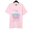 Sp5ders T-shirt Designer 55555 Tee Luxury Fashion Mens TShirts Young Thug Short Sleeved Foam Web Print Loose Mens And Womens Tshirt