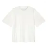 T-shirts pour hommes Syuhgfa T-shirt coréen High Street Design personnalisé Couleur solide Baggy Male à manches courtes T-shirts décontractés 2024 Été