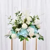 Bröllopsdekoration Artificial Flower Stage Welcome Flowers Outdoor Bride Pos Accessories 240506