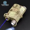 Lichter Wadsn Peq 15 PEQ15 Red Dot Grüne Blau Laserzeiger Anblick für 20mm Picatinny Rail AR15 Arisoft Accessoires Waffe Taschenlampe