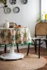 Pads Inyahome Tassel Круглая скатерть с хлопчатобумажной половой пленкой столовой крышка для настольной ткани для кухонной столовой столовой настольный декор Home Decor