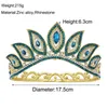 Stirnbänder Luxuskönigin -Tiaras und Kronbraut weiblicher Kristall Diamant Haardekoration Hochzeit Braut Haarschmuck Accessoires Q240506