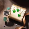 Orologi da polso 6pcs Ladies Fashion Simple Designer Star Moon Rhinestone Steel Band Quart Watch Luxury Pearl Set