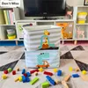 Großer Cartoon Löwe Klappern Wäscherei Korb Kinderkleidung Aufbewahrungskorb Spielzeug Organizer Korb Sundies Aufbewahrung 240426