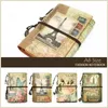 Mini Vintage Notebook Handgjorda läder Notepad Portable Travel Diary Journal Planner Schedet Organiser Kawaii Stationery Office 240507