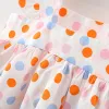 Jurken 2 stks/set zomer kleren Babykleding polka dot mouwloze jurk voor meisjes schattige kinderen kostuum mode peuter kinderen dragen 0 tot 3 jaar