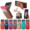 Case di carte verticali Portafoglio magnetico Porta per anello Custodia in pelle per Samsung Galaxy Z Flip 5 4 Flip3 Flip4 5G ZFLIP4 COPERCHIO