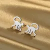 Gestüt Ohrringe Kinitial Dschungel Tier Tiny Affen Schmuck Zoo Liebhaber Geschenk für Männer Frauen