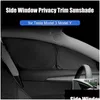 Auto Sun Shade Side Window Privacy Tascy per Tesla Modello 3 S X Y 2022 2021 Fronte Porta Porta Paradone Delivery Delivery Drople Delivery Otn2n