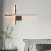 Lampada a parete Simple Luci a LED NORDIC MODERNO SOGGIORNO TV Sfondo Black White Home Lighting Innoor Lampade