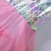 Girl Performance Mermaid Dress Princess Summer Ball Childrens Birthday Party 240416