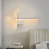 Lampada a parete Simple Luci a LED NORDIC MODERNO SOGGIORNO TV Sfondo Black White Home Lighting Innoor Lampade