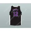 Ja Morant personalizado 12 Crestwood High School Knights Black Basketball Jersey Top cosido S-6XL