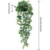 Fleurs décoratives 1pc plante suspendue artificielle Datura Eucalyptus Vine Vine Potted Indoor and Outdoor Decoration Garden Decor