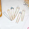 Andere minimalistische u vorm meisjes haarspelden haarbroodje maker hoofdteksel metalen haarsticks voor vrouwen shell haarclip