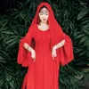 Vestidos casuais Yosimi-Red Chiffon Long Dress for Women O-Gobes Sleeve Tassel Empire Evening Party Elegant Summer 2024